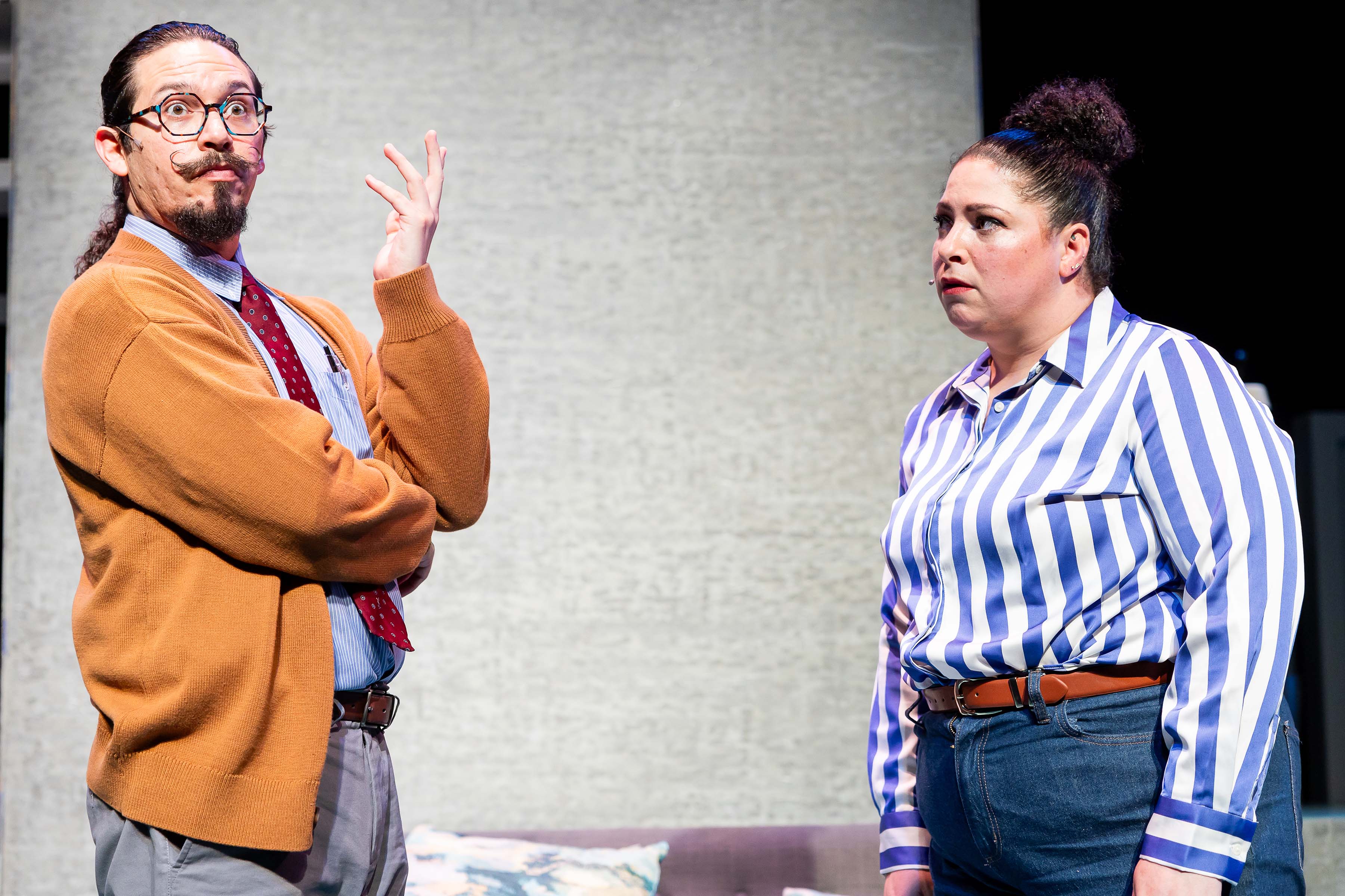 Ricardo “Ricky” Holguin and Sherée Marcelle in Central Square Theater and Front Porch Arts Collective&#039;s production of &quot;next to normal&quot;. Photo: Maggie Hall.