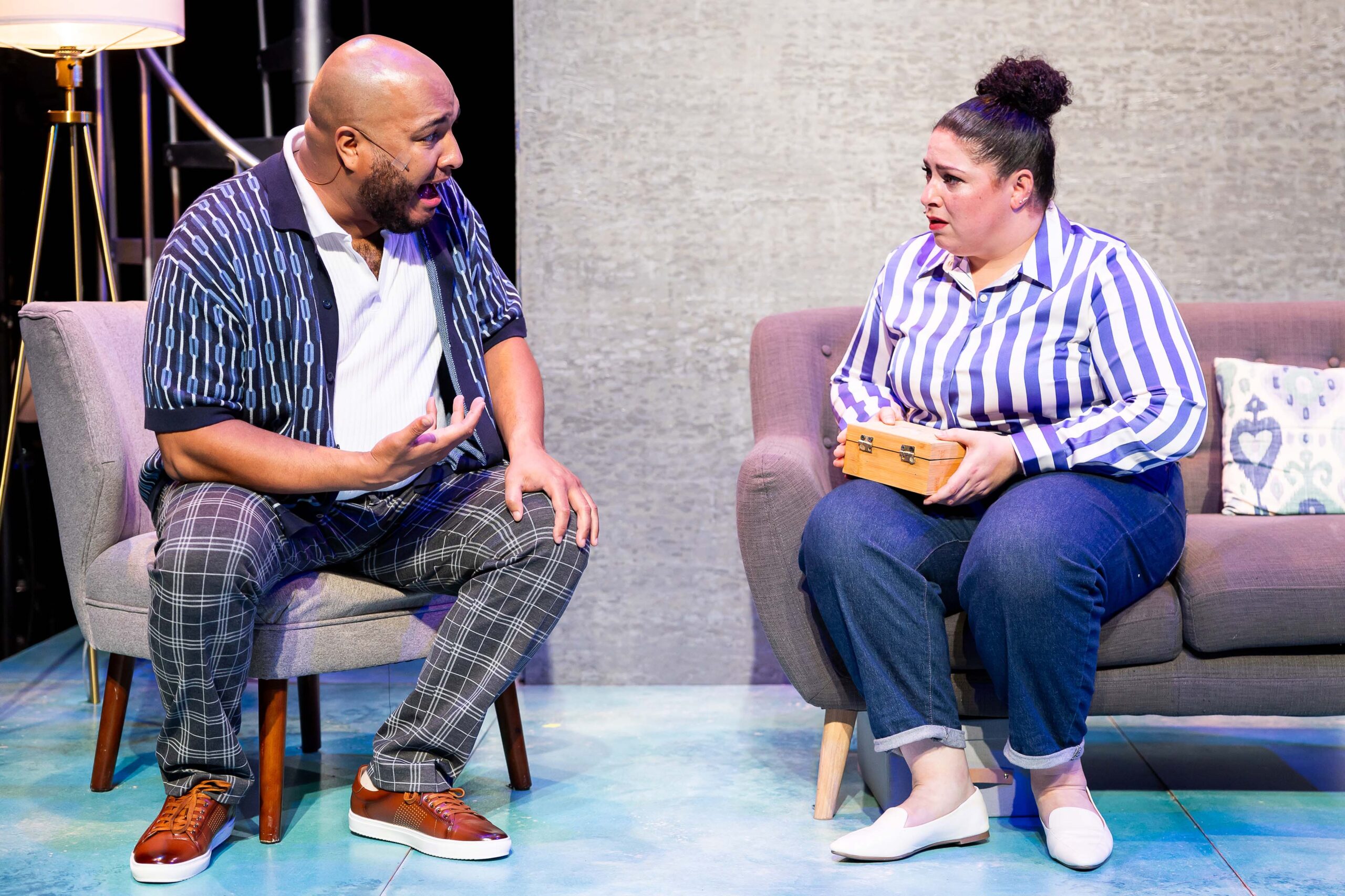 Anthony Pires, Jr. and Sherée Marcelle in Central Square Theater and Front Porch Arts Collective's production of "next to normal". Photo: Maggie Hall.