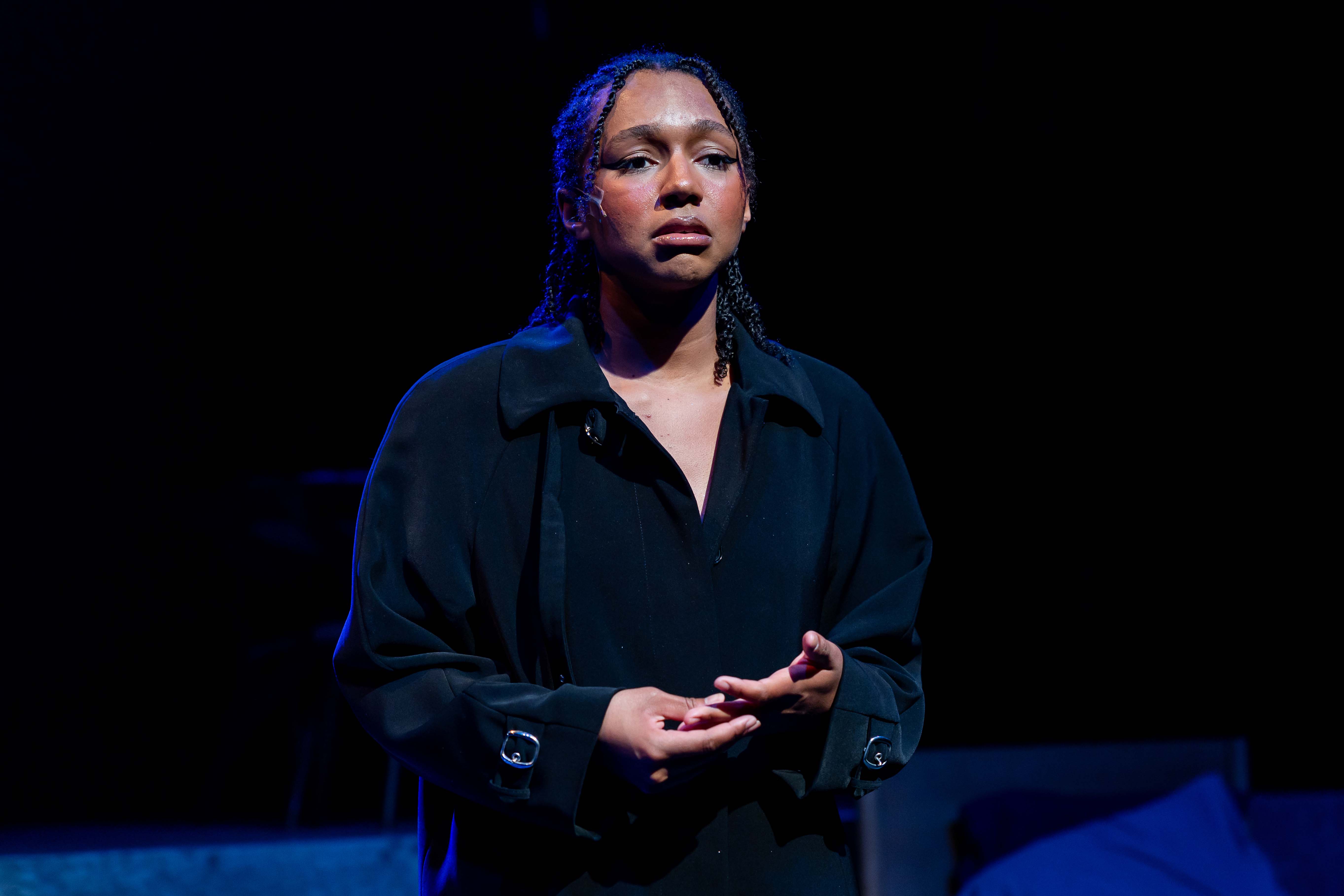 Cortlandt Barrett in Central Square Theater and Front Porch Arts Collective&#039;s production of &quot;next to normal&quot;. Photo: Maggie Hall.