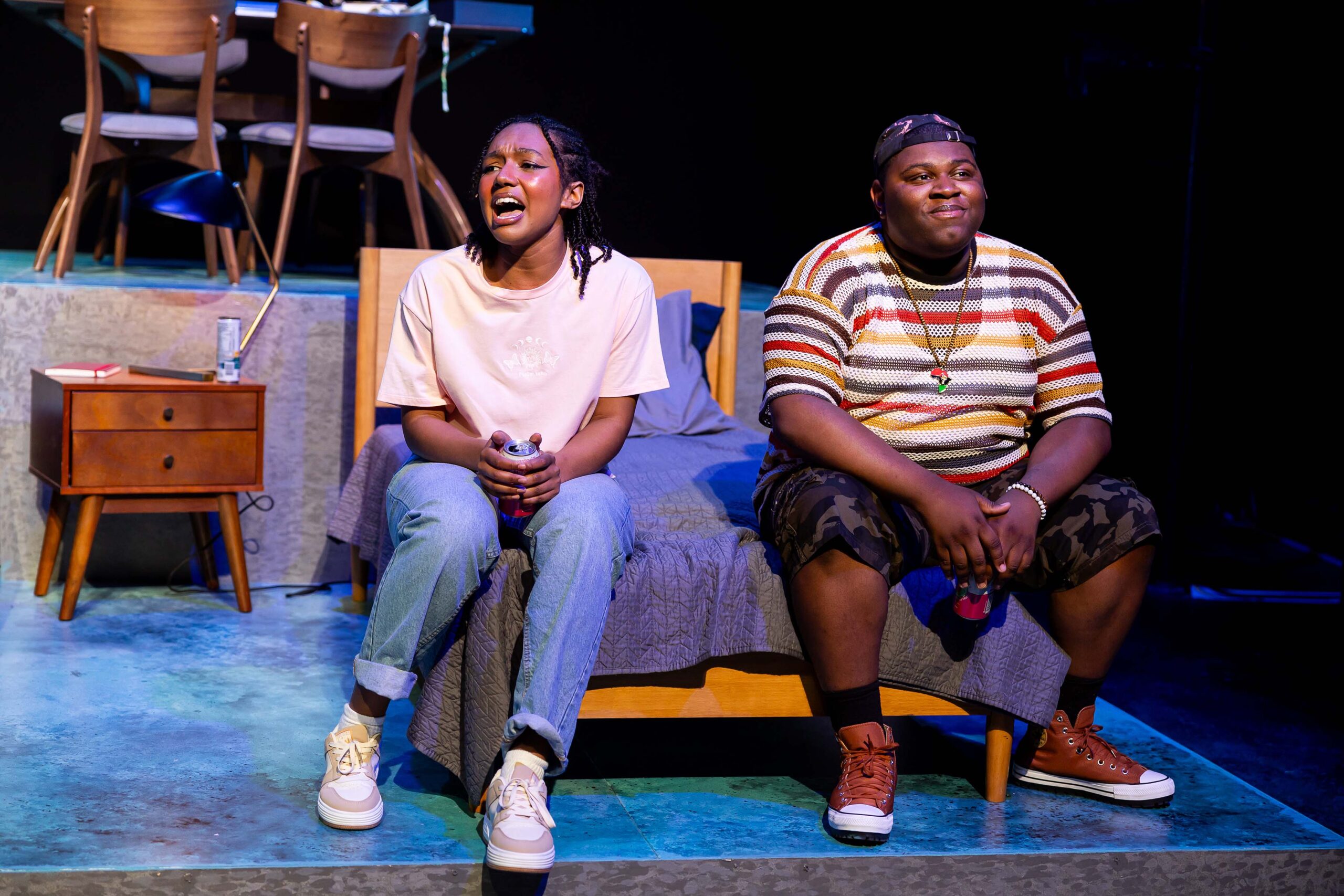 Cortlandt Barrett and Dashawn McClinton in Central Square Theater and Front Porch Arts Collective's production of "next to normal". Photo: Maggie Hall.